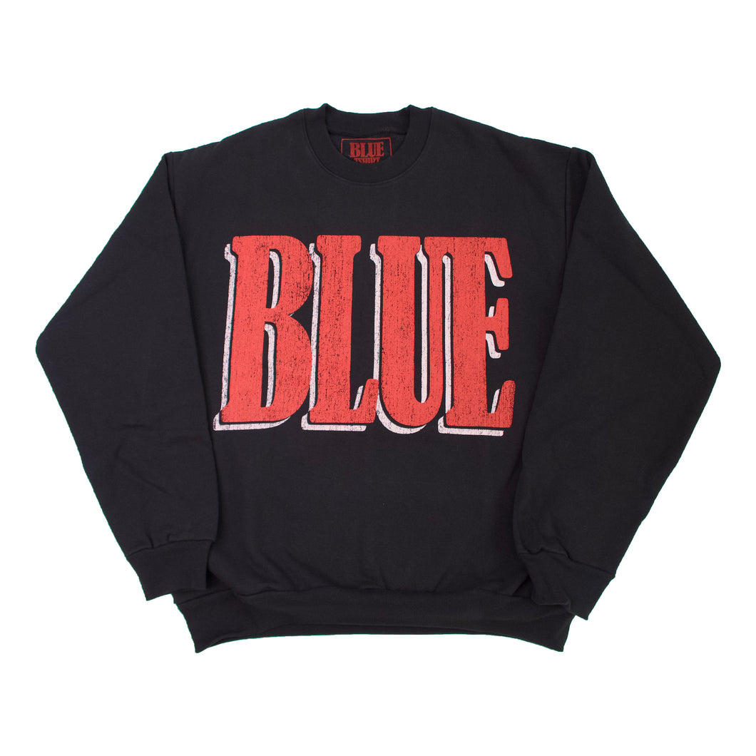 Blue T Shirt Crew (Black/Red)