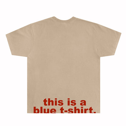 Dog Box Tee | Tan / Red Print