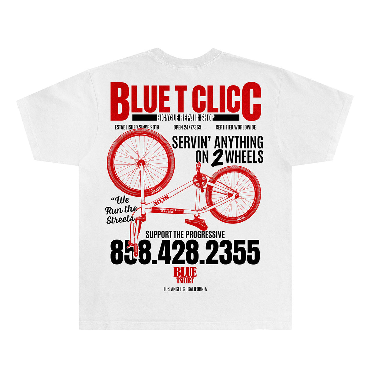 White Bike Shop Box Tee
