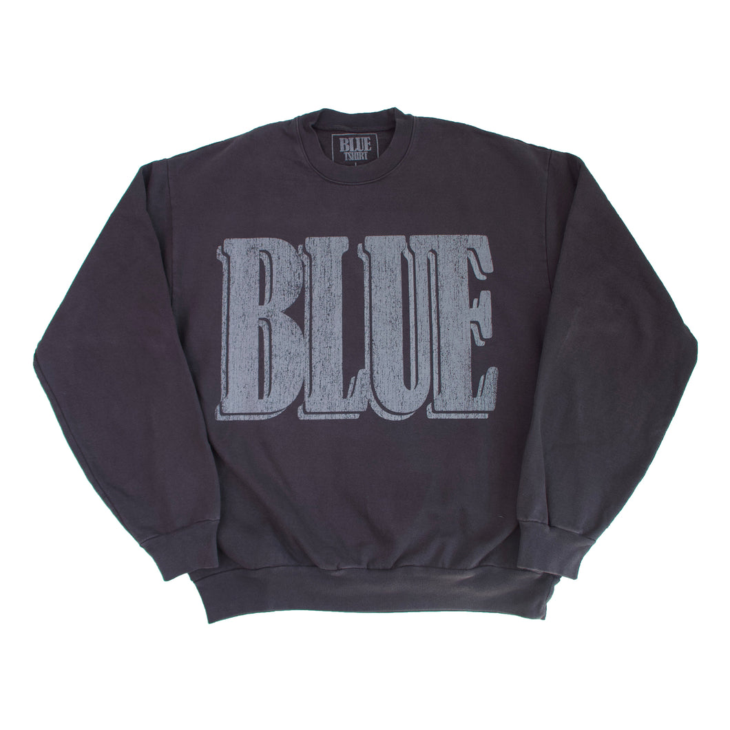 Blue T Shirt Crew Neck (Grey)