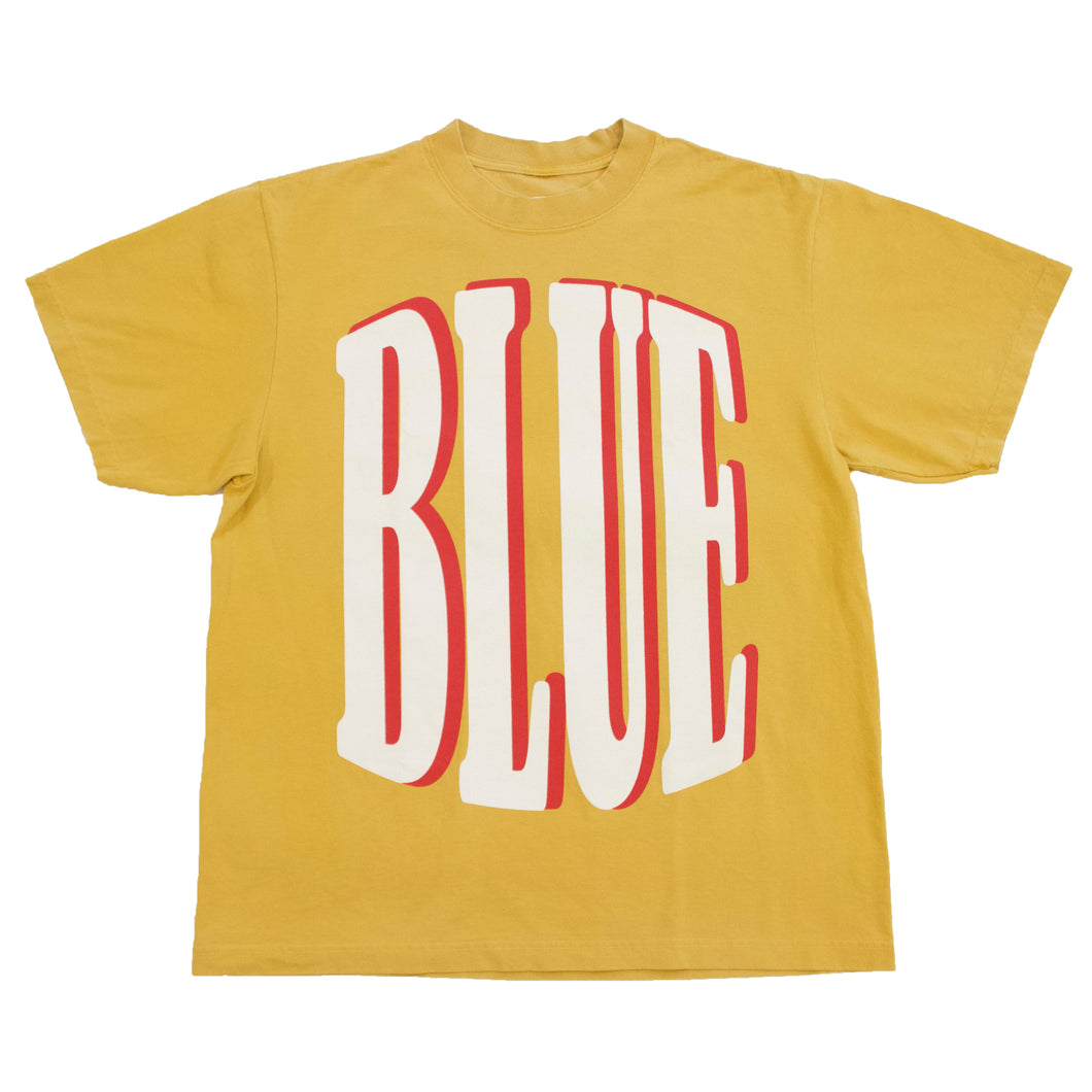 Blue T-Shirt Summer Tee (Mustard)