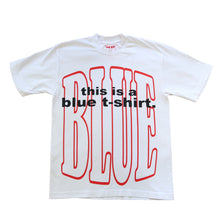 Load image into Gallery viewer, Blue T-Shirt Logo Perception Tee (White)

